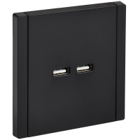 FORTE&PIANO Розетка USB A+A 3,1А FP149 черный IEK