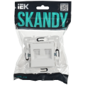 SKANDY Розетка компьютерная двойная RJ45 кат.6 SK-K04W арктический белый IEK