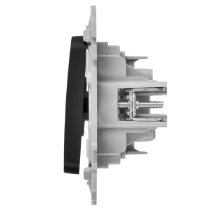 FLITE Выключатель 1-клавишный с индикацией 10А ВС11-1-1-ФлЧ черный IEK