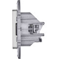 INSPIRIA Розетка компьютерная двойная RJ45 категория 5Е UTP алюминий