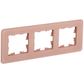 BRITE Рамка 3-местная РУ-3-2-Бр стекло дымчатый RE IEK