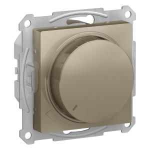 ATLASDESIGN СВЕТОРЕГУЛЯТОР (диммер) поворотно-нажимной, LED, RC, 400Вт, механизм, ШАМПАНЬ ATN000523