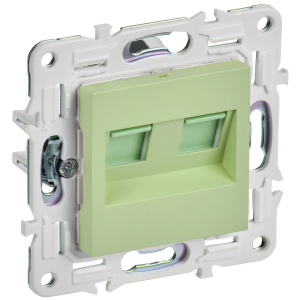 SKANDY Розетка компьютерная двойная RJ45 кат.6 SK-K04G мятный IEK