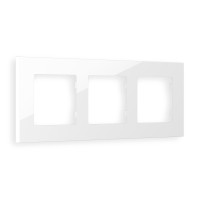 AF250103 Рамка ALFA Qubi Белый глянец 3-ая AMBRELLA VOLT