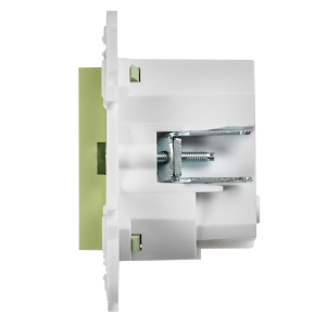 SKANDY Розетка с заземлением с защитными шторками 16А с USB C 18Вт SK-R17G мятный IEK