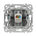 FLITE Розетка компьютерная RJ45 категория 5Е UTP РК5е-1-0-ФлЛ льняной IEK