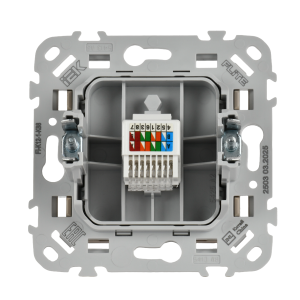 FLITE Розетка компьютерная RJ45 категория 5Е UTP РК5е-1-0-ФлЛ льняной IEK