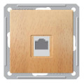 Розетка компьютерная RJ45 Schneider Electric W59, скрытый монтаж, бук, RSI-152K5E-8-86