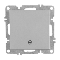 Arvia Electric, L/K Механизм, Выключатель одноклавишный проходной, (серебро)