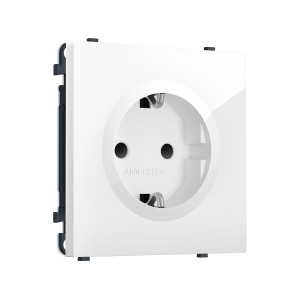 MS107010 Комплект механизма электрической розетки SIGMA Белый глянец 50Hz 2P+E с/з с/ш 16A-250V QUANT PRO (SP1070, PR141)