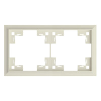 Двухместная рамка классик, кремовый сатин (35920 MC)
