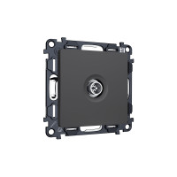 MA913005 Комплект механизма TV розетки оконечной экранированной 5-1000MHz 3dB ALFA Графит мягкое касание QUANT AP9130, VM199 AMBRELLA VOLT