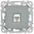FLITE Розетка компьютерная RJ45 категория 6 UTP РК6-1-0-ФлС серый IEK