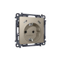 MA370510 Комплект механизма электрической розетки 2USB СC 20W сз на винтовых зажимах 16A-250V ALFA Серо-бежевый матовый QUANT AP3705, VM165 AMBRELLA VOLT