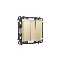 MA605010 Комплект механизма 3-кл выключателя ALFA Шампань QUANT (AP6050, VM133) AMBRELLA VOLT