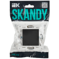 SKANDY Заглушка с суппортом SK-C01G графит IEK