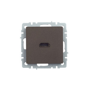 BRITE Розетка HDMI РHDMI-0-БрТБ темная бронза IEK