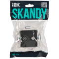 SKANDY Розетка двойная TV+SAT SK-A13G графит IEK