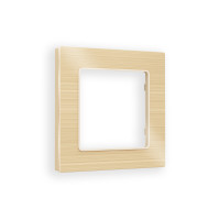 AF550301 Рамка ALFA Platos Шампань Металл шлифованный 1-ая AMBRELLA VOLT