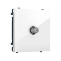 MS113050 Комплект механизма TV розетки SAT SIGMA Белый глянец 5-2400MHz 3.5dB QUANT PRO (SP1130, PR215)