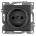 Arvia Electric, L/K Механизм, Розетка 1-а без земли, (графит)