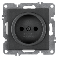 Arvia Electric, L/K Механизм, Розетка 1-а без земли, (графит)