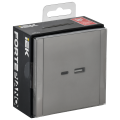 FORTE&PIANO Розетка USB A+C 3,1А FP550 сталь IEK