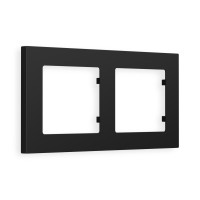 AF220702 Рамка ALFA Techno Черный матовый 2-ая AMBRELLA VOLT