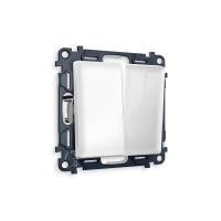 MA103010 Комплект механизма 2-кл выключателя ALFA Белый глянец QUANT AP1030, VM115 AMBRELLA VOLT