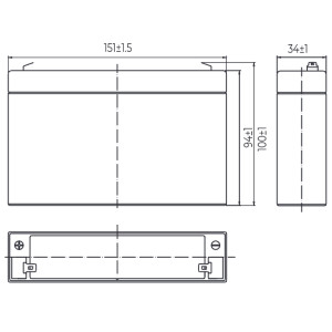 Аккумуляторные батареи MNB Battery MM 607