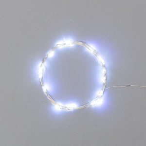 Гирлянда светодиодная Роса 2м 20LED бел. 2Вт 4.5В IP20 провод прозр. Neon-Night 303-005