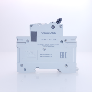 Выключатель автоматический VOLTHAUS VYM9 1Р 32А (С) 6кА