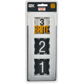 BRITE Рамка 3-местная РУ-3-1-Бр металл алюминий RE AL IEK