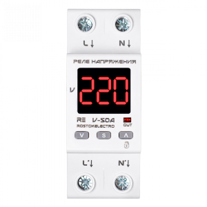 Реле напряжения RE V-50A RostokElectro