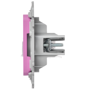 FLITE Розетка 2-местная компьютерная RJ45 категория 5Е UTP РК5е-2-0-ФлПр пурпурный IEK