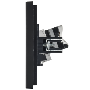 FORTE&PIANO Розетка двойная RJ11+RJ45 кат.5E FP135M металл черный IEK