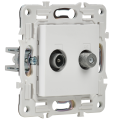 SKANDY Розетка двойная TV+SAT SK-A13W арктический белый IEK