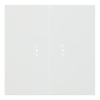 Клавиши двухклавишного выключателя с подсветкой, белый сатин (35612 MW)