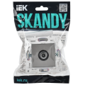 SKANDY Розетка TV оконечная SK-A12N металл никель IEK