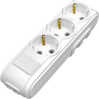 Arvia Electric, MOTTO, Колодка 3 гнезда с защитой от детей с/з (белая)