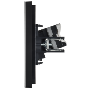 FORTE&PIANO Розетка компьютерная двойная RJ45 кат.5E FP733M металл никель IEK