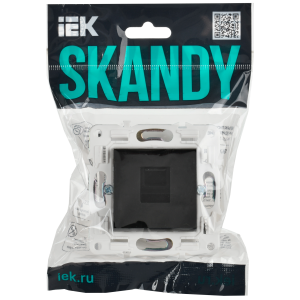SKANDY Розетка компьютерная RJ45 кат.5E SK-K01Bl черный IEK