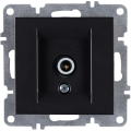 Arvia Electric, L/K Механизм, Розетка TV прох.-универсальная, экран, (черный)