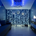 Гирлянда светодиодная Светодиодный Дождь 2х3м 240LED бел. 12Вт 230В IP20 свечение с динамикой провод прозр. Neon-Night 235-065