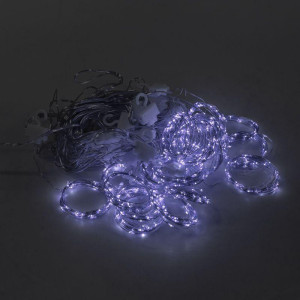 Гирлянда светодиодная Роса Светодиодный дождь 6х3м LED бел. 24Вт IP20 USB+пульт управления Neon-Night 315-995