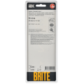 BRITE Рамка 3-местная РУ-3-2-Бр стекло белый RE IEK