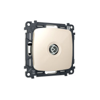 MO313005 Комплект механизма TV розетки оконечной экранированной 5-1000MHz 3dB OMEGA Бежевый глянец QUANT OP3130, VM199 AMBRELLA VOLT