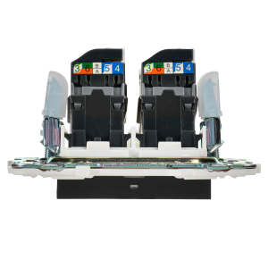 SKANDY Розетка компьютерная двойная RJ45 кат.5E SK-K03Bl черный IEK