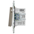 SKANDY Кнопка звонка с индикацией для отелей 10А SK-V17Sh шампань IEK