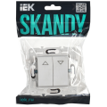 SKANDY Выключатель жалюзи 10А SK-V12W арктический белый IEK